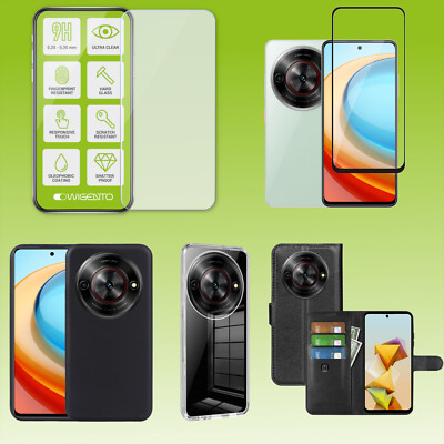 Für ZTE Blade A75 5G Silikon Hülle Case Tasche TPU 9H Hart Glas Folie AUSWAHL