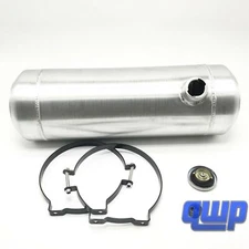 Spun Aluminum Fuel Tank Gas Tank 5 Gallon 8" x 24" End Fill  1/2"-18NPT Outlet