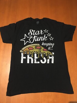 STAR JUNK KEEPING IT FRESH PIZZA INTERNET CULTURE FUNNY MEME PRE-OWNED T-SHIRT