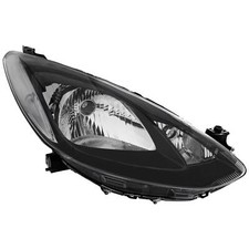 Halogen Scheinwerfer Frontscheinwerfer rechts H4 schwarz für Mazda 2
