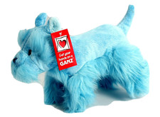 Scottie Dog 9 Inch Plush Toy Blue Sparkle Color by Ganz New With Tags