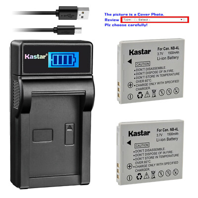 #ad #ad Kastar NB 4L Battery Charger for Canon PowerShot SD630 SD750 SD780 IS SD1100 IS $6.59