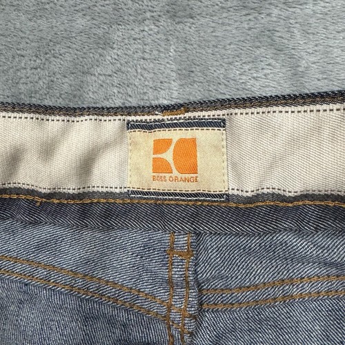 Hugo Boss Orange Jeans Mens 32x34 Regular Fit Straight Leg Dark Wash Denim Logo - Picture 6 of 12