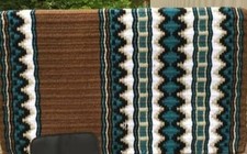 Western Show Horse Riding Handmade Base Saddle Pad Wool in 34 42