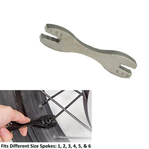 Motorcycle spoke key wrench spoke key spanner-will fit most wheels-6 sizes