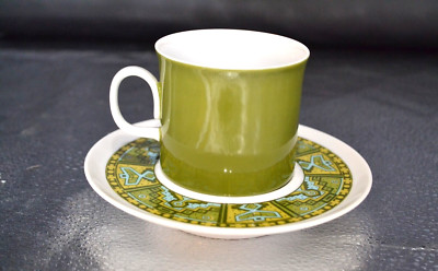 RAR Vintage Wassermann Sango SAFARI Design Kaffee oder Tee Tasse & Untertasse Japan