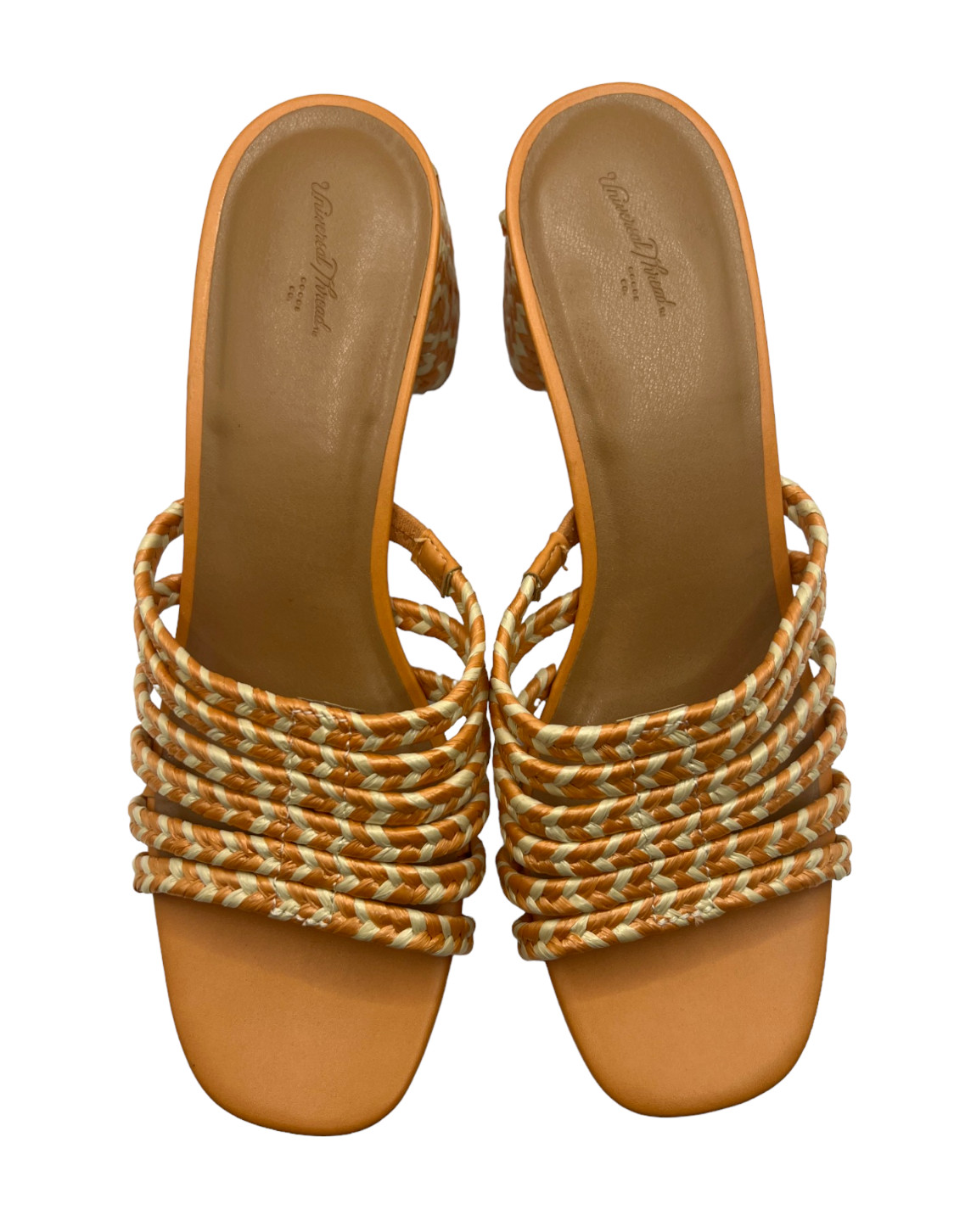 Universal Thread Orange and Cream Rope Braided Pl… - image 2