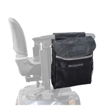 Saddle Bag for Mobility Scooter, Wheelchair, and Power Chair (Large, Black)