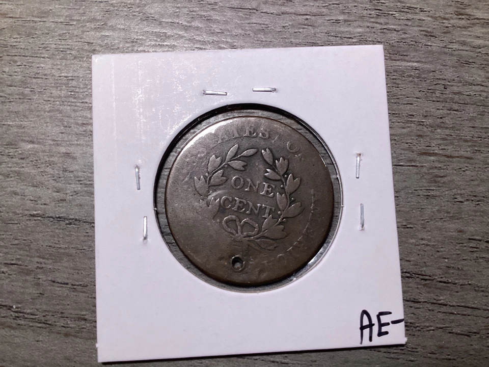 1802 Draped Bust Large Cent Early US Copper Coin Details 092124 31ae - Image 4 of 4