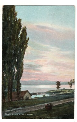 Basin Harbor Sunset House Vermont Postcard VT