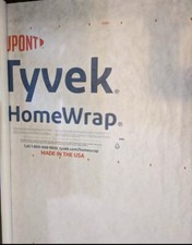 5x9 TYVEK HomeWrap- Sheet Cloth, Moisture Bar...