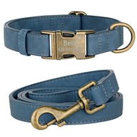 Wildleder Hundehalsband Personalisiertes Hundehalsband Mit Telefonnummer Name