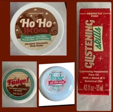 Perfectly Posh Holiday Bundle Peppermint Fudge Ho Ho, Tingle, Glistening Skills