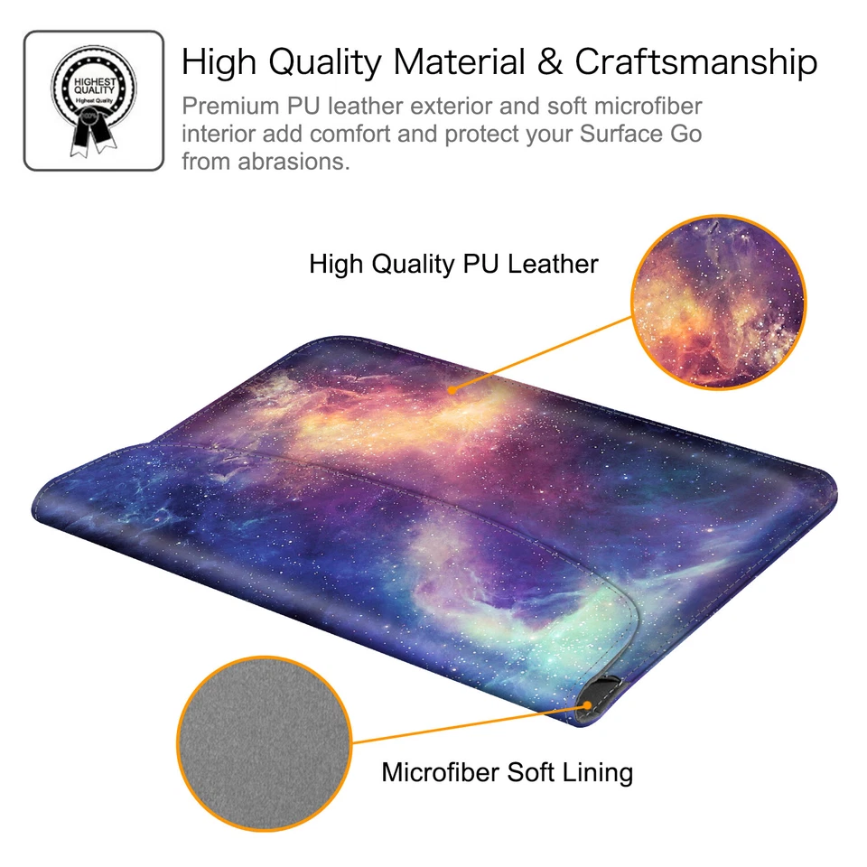 For Microsoft Surface Go 2 2020 & Surface Go 2018 10" Case Slim Fit Cover Pouch - Image 2 of 4