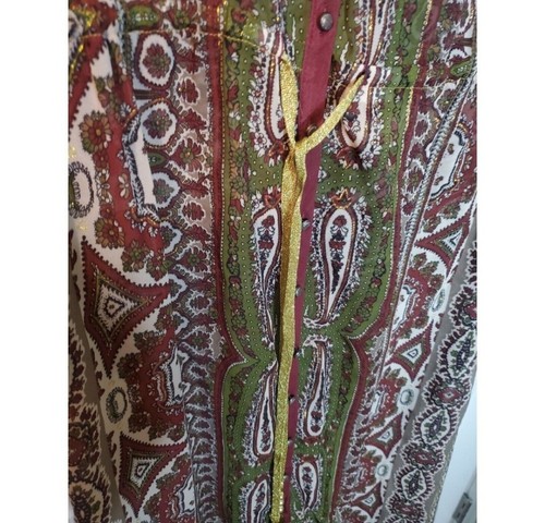 Vestido Aratta Silent Journey Xs Plumero Completo Botón Transparente Ligero Boho - Imagen 9 de 11