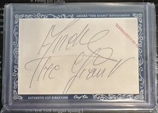 Andre The Giant Custom Card Autograph BGS Authentic RARE Full Signature WWF