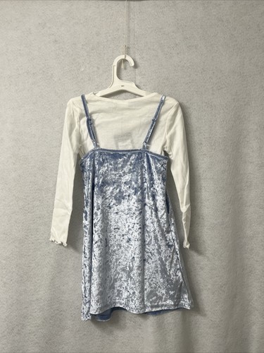 Girls' Slip Dress with Long Sleeve T-Shirt - Art Class™ - Blue - Size XS - Picture 3 of 4