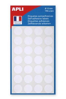 [Ref:111840] AGIPA Sachet de 196 Pastilles de signalisation rondes Gommettes 15