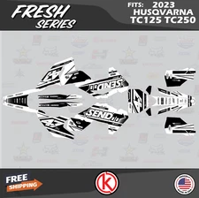 Graphics Kit for Husqvarna FC250 FC350 FC450 (2023+) Fresh Series - White