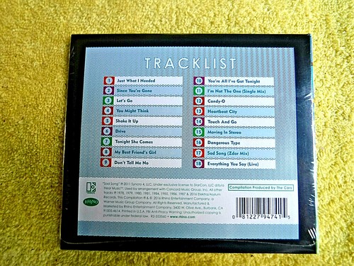 NEW/SEALED 2016 CD! THE BEST OF THE CARS SELECTED BY THEM! REMASTERED 18 SONGS! - Imagen 3 de 6