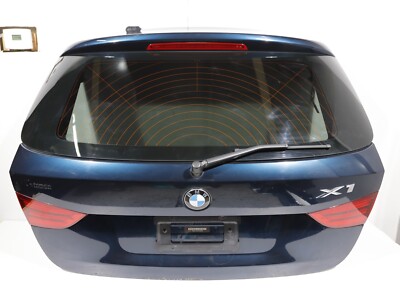 2012-2015 BMW E84 X1 REAR COMPLETE TRUNK LID GATE HATCH GLASS BLUE B38 OEM