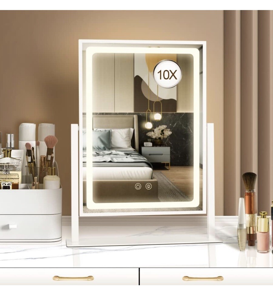 Makeup Mirror with Lights Lighted Hollywood Vanity Makeup Mirror Smart Touc-image