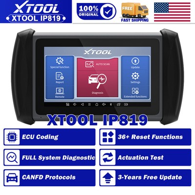 XTOOL IP819 Auto Diagnostic Bidirectional Scanner Full Systems IMM0 Programmer