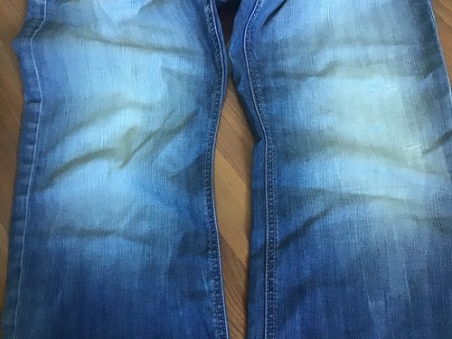 Buffalo Game-X Jeans Men's sz W36 L30 Bootcut Sandblasted Blue Wash - 第 6/7 張圖片