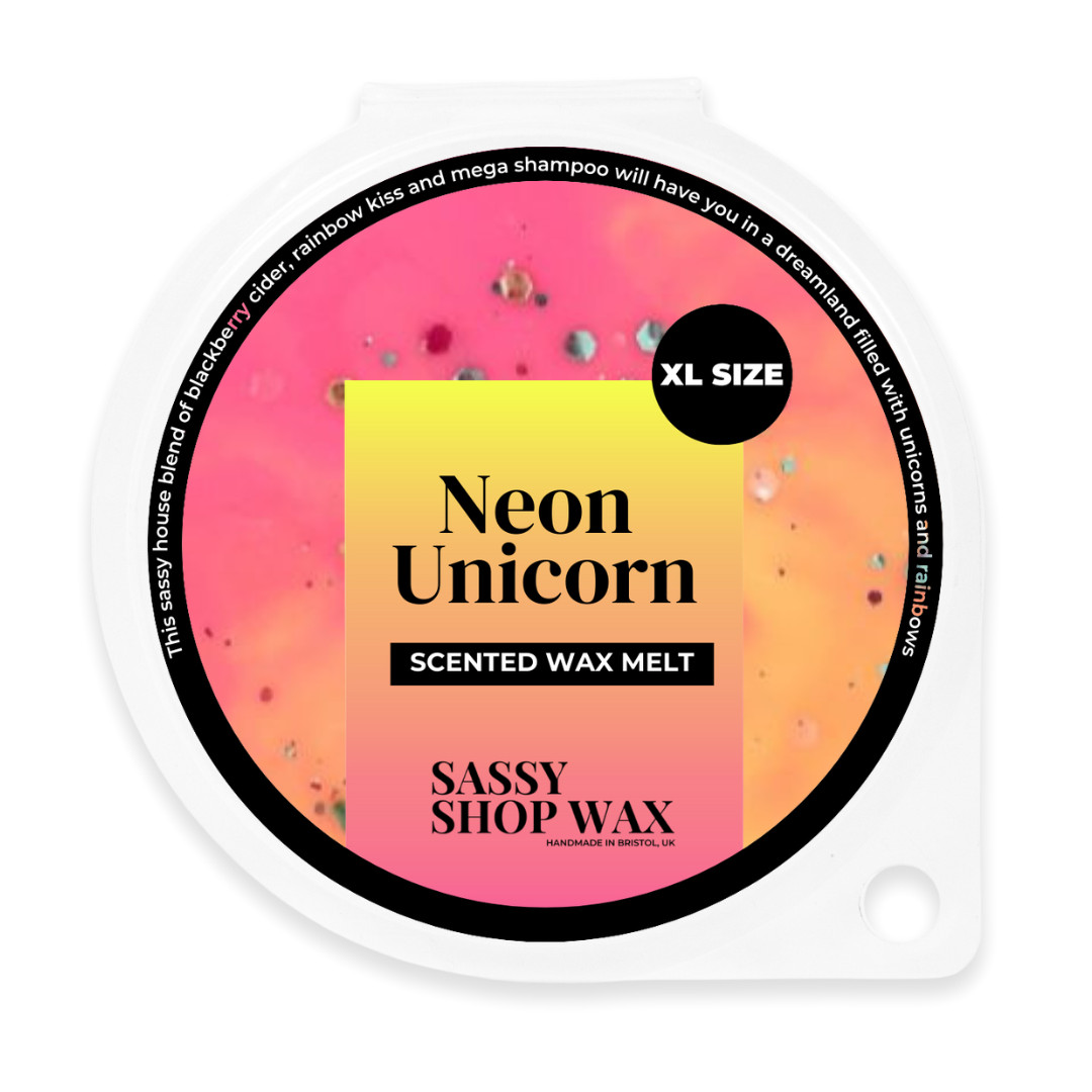 Sassy Shop Neon Unicorn Wax Melt Pot 70g