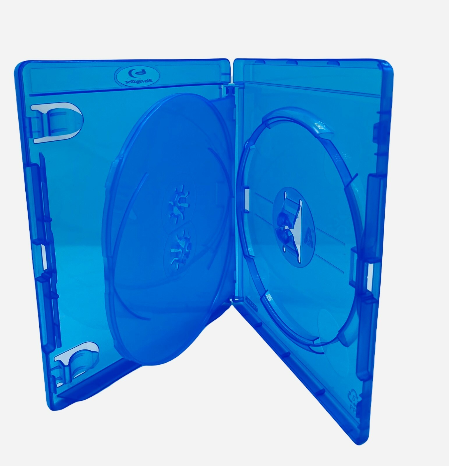 10 X Amaray Blue BluRay DVD Triple Cases Holds 3 Disks with 14 mm