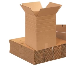 25 12" x 12" x 18" Multi-Depth Corrugated Boxes