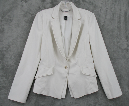 White House Black Market Blazer 10 Button Career Classic Lightweight Office