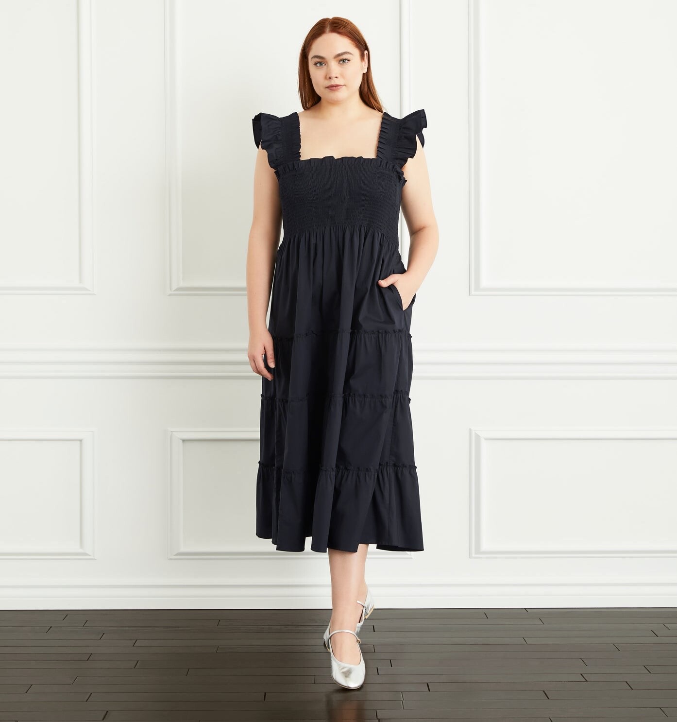 Hill House Home Ellie Nap Dress Black Poplin NWT XL Sundress eBay
