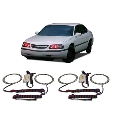 Bright Red Angel Eye Headlight Halo kit for Chevrolet Impala 00-05