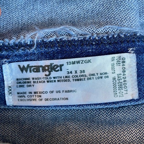Wrangler Jeans NWT Cowboy Cut Official ProRodeo men's Original Fit size 34x38 - Picture 7 of 10