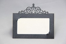 Black Laser Cut Wedding Party Name Table Place Cards Free Stand Quality