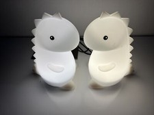 Lot Of 2 Globe Tommy Dinosaur Multi-Color Changing Integrated LED Night Lights