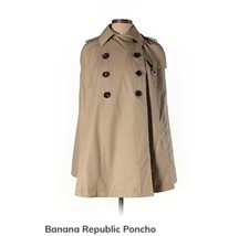 Banana Republic Poncho Jacket Coat Sand Beige Size M