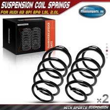 2x Coil Springs Front Suspension for Audi A3 8P1 8PA 1.9L 2.0L w/ Sports RH3358