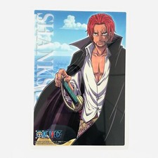 One Piece Plastic Small Poster Card 8.2"H 5.7"W Shanks Bandai Japan 2010
