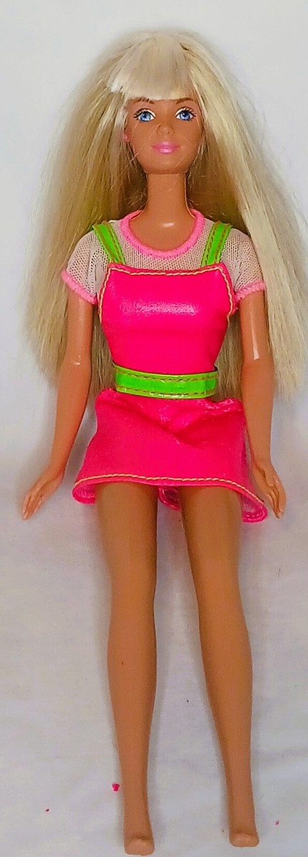 Sticker Craze Barbie Doll Pink Outfit Blue Eyes Bendable Knees 1997