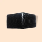 100% Genuine Snakeskin Leather Men's Bifold Wallet Black - FREE SHIPPING