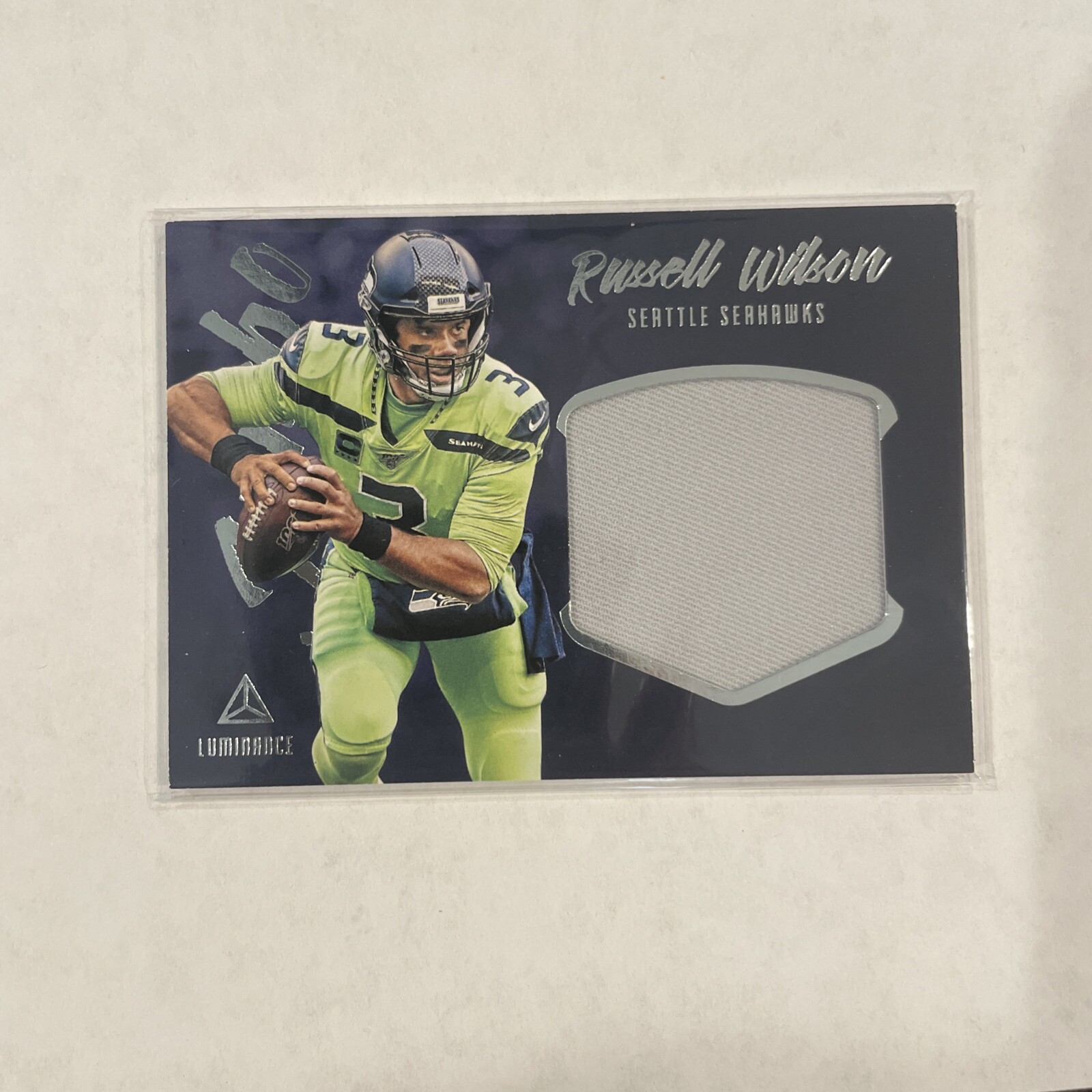 2020 Luminance Russell Wilson Game Used Jumbo Patch 🔥 Seatle Seahawks Steelers