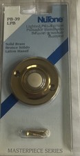 Nutone PB-39 LPB Lighted Pushbutton Doorbell Solid Brass 1970s Vintage NOS