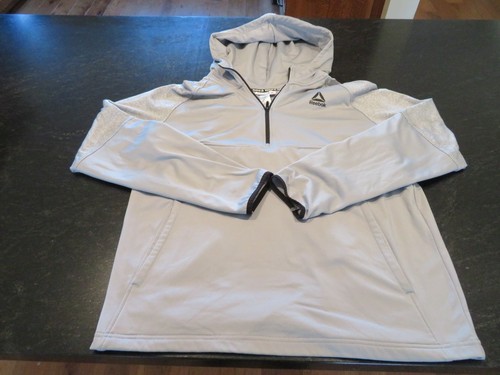 Reebok Pullover Lightweight Jacket Gray Size L - Picture 1 of 21