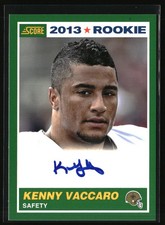 2013 Score #387 Kenny Vaccaro Rookie Signatures
