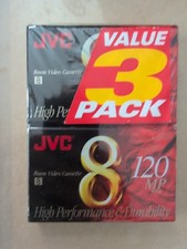 NISP 2-Pack JVC 120MP NTSC MP120 8 mm High Performance Camcorder Video Cassettes