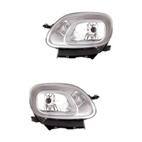 Halogen Scheinwerfer Set Links & Rechts H4 Chrom FüR Fiat Panda