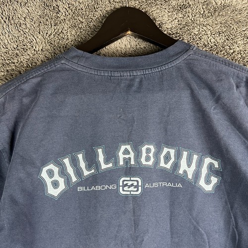 Vintage Billabong T-Shirt Single Stitch Australia Blue Mens Medium Surfwear Y2K - Picture 10 of 13