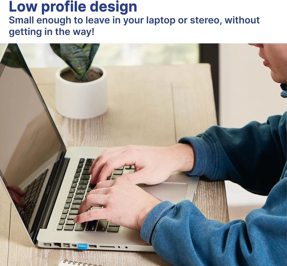 64GB USB Flash 3.0 NANO Store'n´Stay Blue Verbatim P-blister,Blue,98711 USB 3.2  - Image 4 of 4